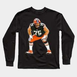 Joel Bitonio #75 Defender Long Sleeve T-Shirt